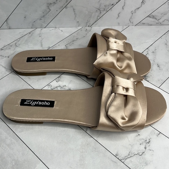 NWT ZIGI SOHO Womens Valiant Open Toe Casual Slide Sandals Shoes - Nude 7.5M - Picture 6 of 8